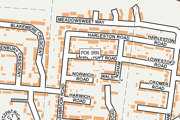 PO6 3RN map - OS OpenMap – Local (Ordnance Survey)