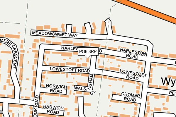 PO6 3RP map - OS OpenMap – Local (Ordnance Survey)