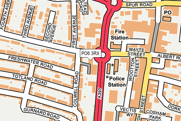 PO6 3RX map - OS OpenMap – Local (Ordnance Survey)