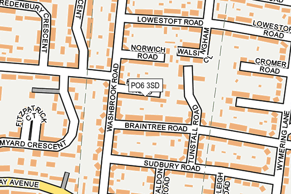 PO6 3SD map - OS OpenMap – Local (Ordnance Survey)