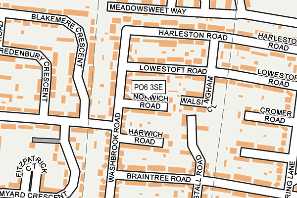 PO6 3SE map - OS OpenMap – Local (Ordnance Survey)