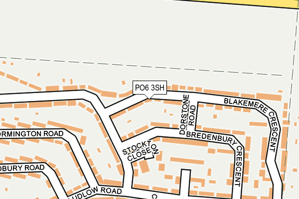PO6 3SH map - OS OpenMap – Local (Ordnance Survey)