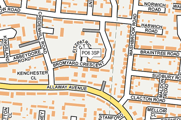 PO6 3SP map - OS OpenMap – Local (Ordnance Survey)