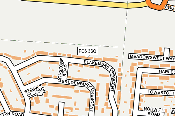 PO6 3SQ map - OS OpenMap – Local (Ordnance Survey)