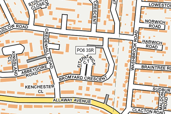 PO6 3SR map - OS OpenMap – Local (Ordnance Survey)