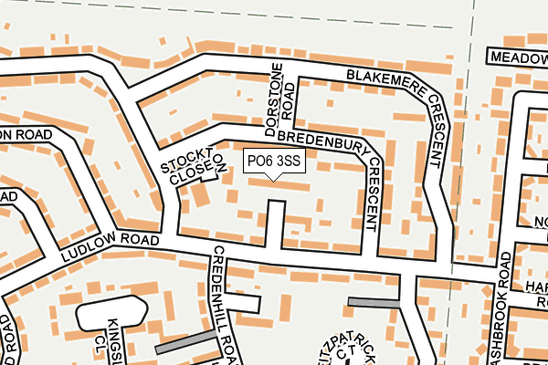 PO6 3SS map - OS OpenMap – Local (Ordnance Survey)