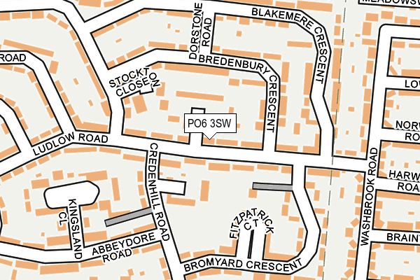 PO6 3SW map - OS OpenMap – Local (Ordnance Survey)