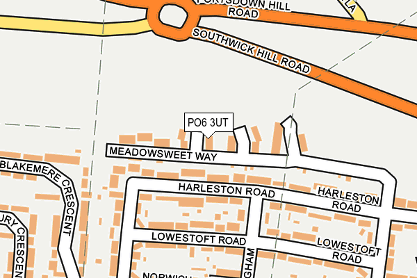 PO6 3UT map - OS OpenMap – Local (Ordnance Survey)