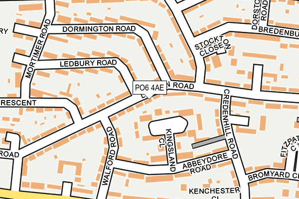 PO6 4AE map - OS OpenMap – Local (Ordnance Survey)