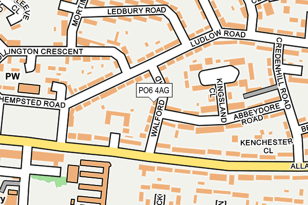 PO6 4AG map - OS OpenMap – Local (Ordnance Survey)