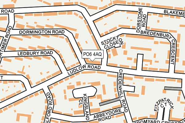 PO6 4AQ map - OS OpenMap – Local (Ordnance Survey)