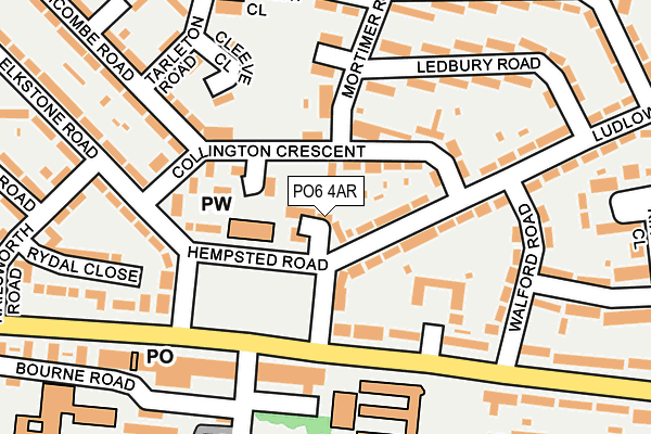 PO6 4AR map - OS OpenMap – Local (Ordnance Survey)