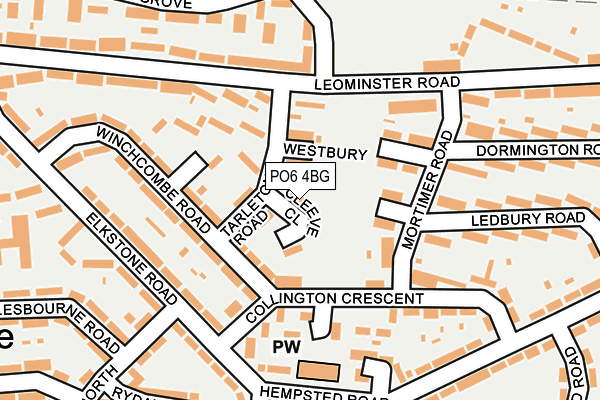 PO6 4BG map - OS OpenMap – Local (Ordnance Survey)