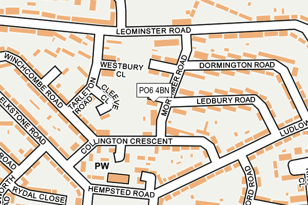 PO6 4BN map - OS OpenMap – Local (Ordnance Survey)