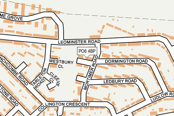 PO6 4BP map - OS OpenMap – Local (Ordnance Survey)