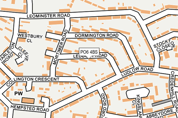 PO6 4BS map - OS OpenMap – Local (Ordnance Survey)