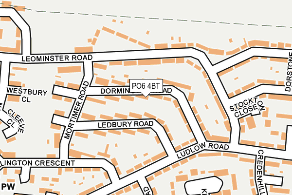 PO6 4BT map - OS OpenMap – Local (Ordnance Survey)