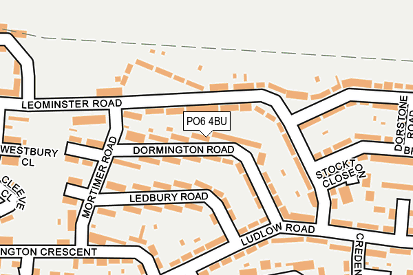 PO6 4BU map - OS OpenMap – Local (Ordnance Survey)