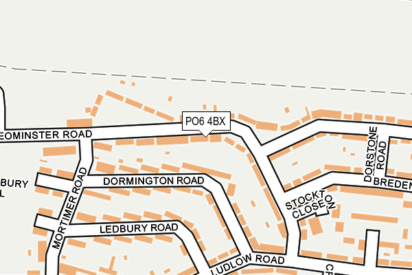 PO6 4BX map - OS OpenMap – Local (Ordnance Survey)