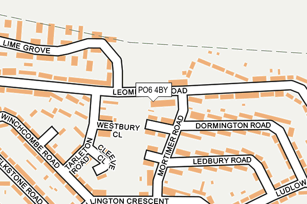 PO6 4BY map - OS OpenMap – Local (Ordnance Survey)