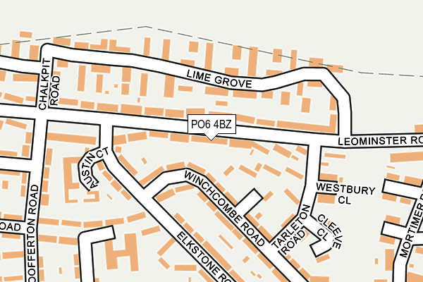 PO6 4BZ map - OS OpenMap – Local (Ordnance Survey)
