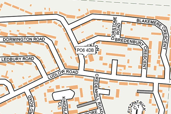 PO6 4DB map - OS OpenMap – Local (Ordnance Survey)