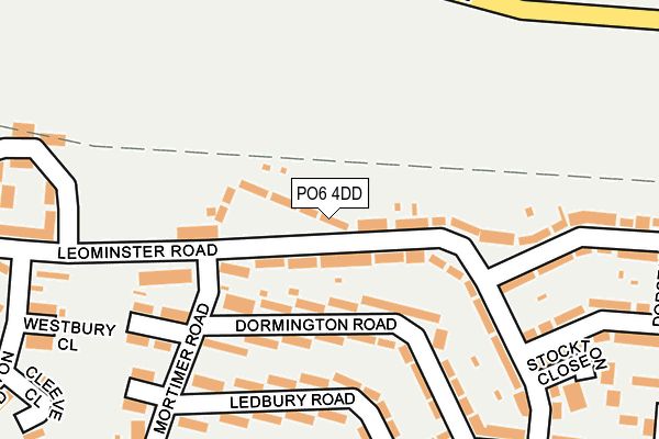 PO6 4DD map - OS OpenMap – Local (Ordnance Survey)