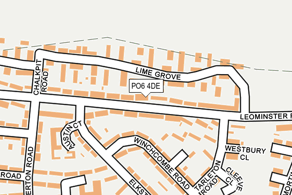 PO6 4DE map - OS OpenMap – Local (Ordnance Survey)