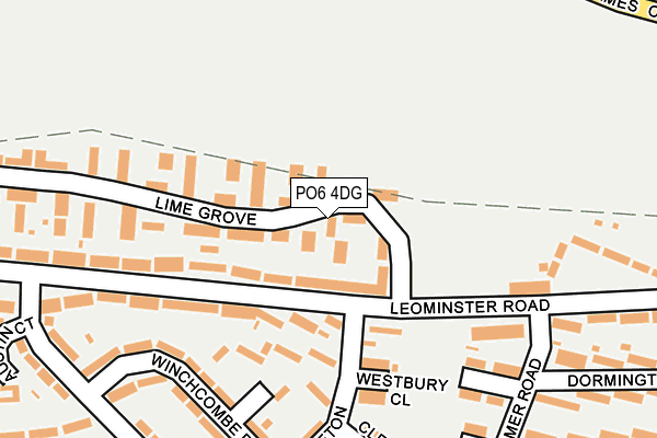 PO6 4DG map - OS OpenMap – Local (Ordnance Survey)