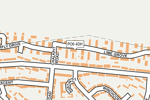 PO6 4DH map - OS OpenMap – Local (Ordnance Survey)