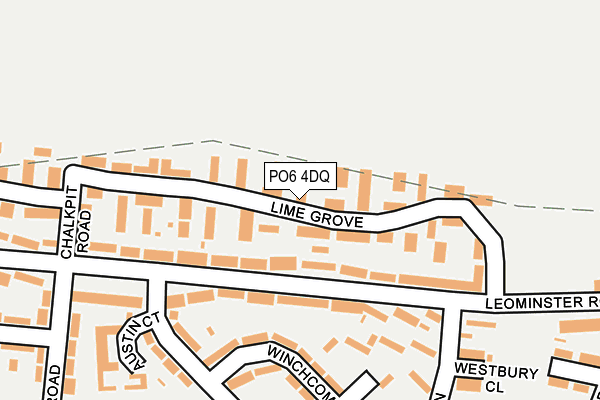 PO6 4DQ map - OS OpenMap – Local (Ordnance Survey)