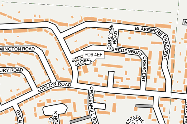 PO6 4EF map - OS OpenMap – Local (Ordnance Survey)