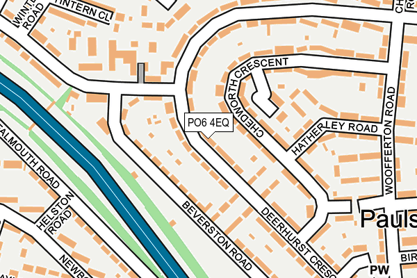 PO6 4EQ map - OS OpenMap – Local (Ordnance Survey)