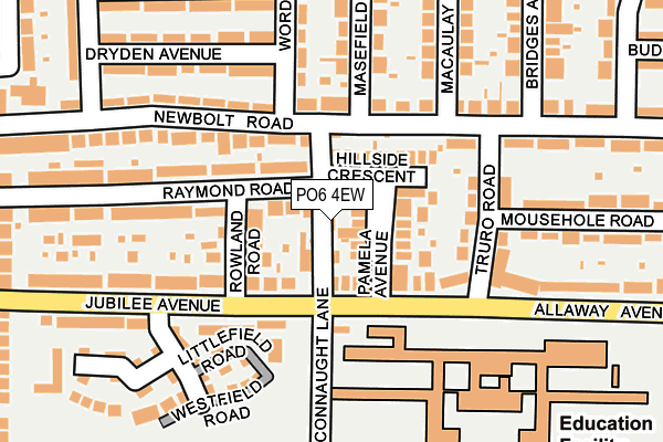 PO6 4EW map - OS OpenMap – Local (Ordnance Survey)