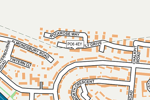 PO6 4EY map - OS OpenMap – Local (Ordnance Survey)
