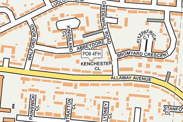 PO6 4FH map - OS OpenMap – Local (Ordnance Survey)