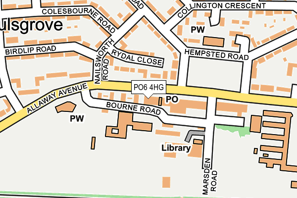 PO6 4HG map - OS OpenMap – Local (Ordnance Survey)