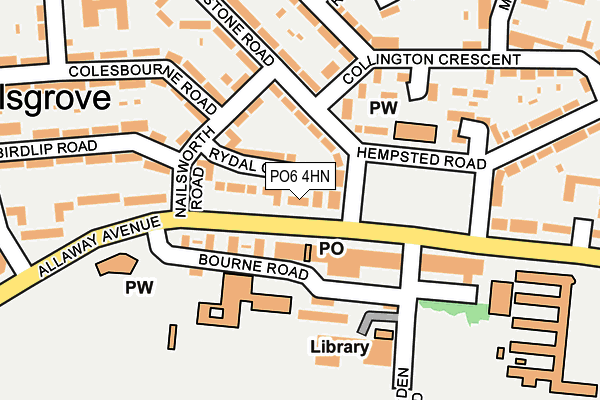 PO6 4HN map - OS OpenMap – Local (Ordnance Survey)