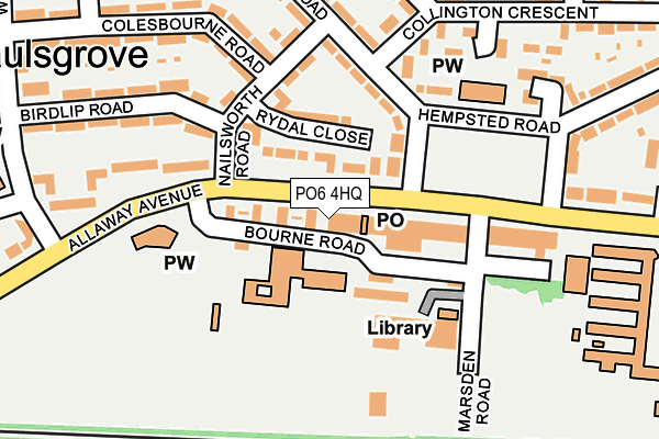 PO6 4HQ map - OS OpenMap – Local (Ordnance Survey)