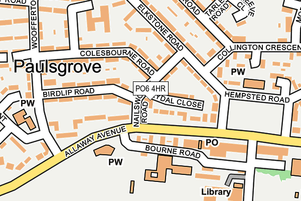 PO6 4HR map - OS OpenMap – Local (Ordnance Survey)