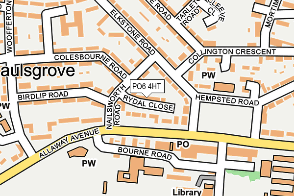 PO6 4HT map - OS OpenMap – Local (Ordnance Survey)