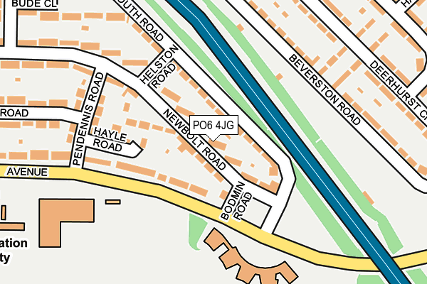 PO6 4JG map - OS OpenMap – Local (Ordnance Survey)