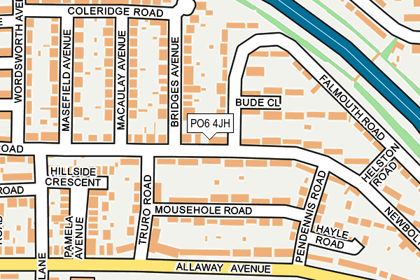 PO6 4JH map - OS OpenMap – Local (Ordnance Survey)