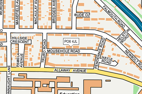 PO6 4JL map - OS OpenMap – Local (Ordnance Survey)