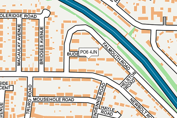 PO6 4JN map - OS OpenMap – Local (Ordnance Survey)