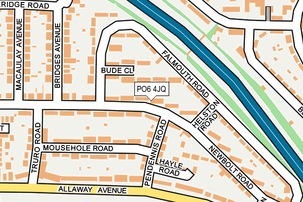 PO6 4JQ map - OS OpenMap – Local (Ordnance Survey)