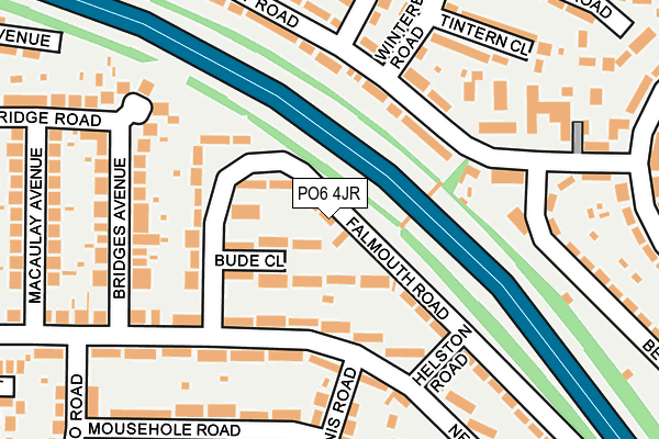 PO6 4JR map - OS OpenMap – Local (Ordnance Survey)