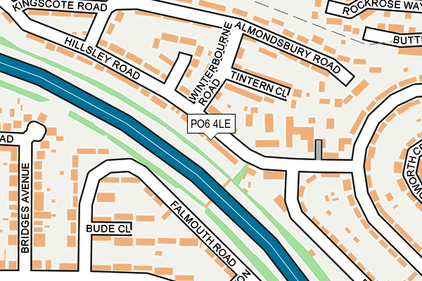 PO6 4LE map - OS OpenMap – Local (Ordnance Survey)