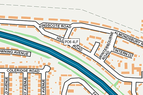 PO6 4LF map - OS OpenMap – Local (Ordnance Survey)