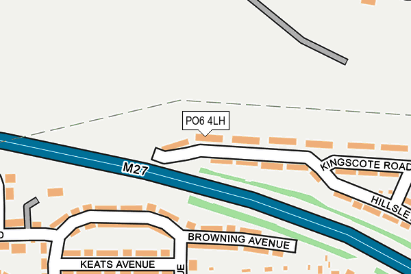 PO6 4LH map - OS OpenMap – Local (Ordnance Survey)